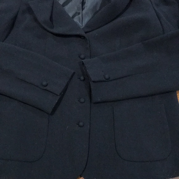 Dialogue Women Blazer Suit Jacket Size 10!in Black - Picture 6 of 12